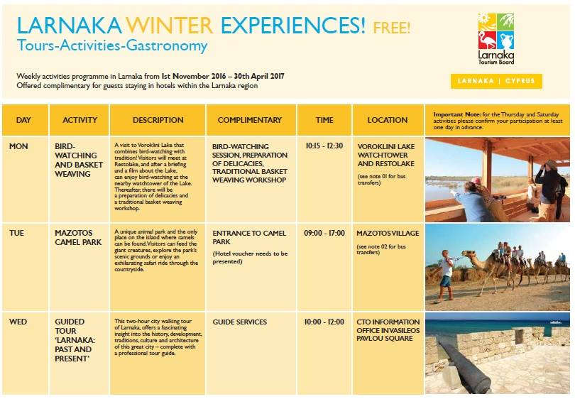LarnakaRegion's tweet photo. November when we've launched our 6th year of #winterexperiences for you to discover a bit more about our history, culture, food and more https://t.co/p4QO1bzHzj