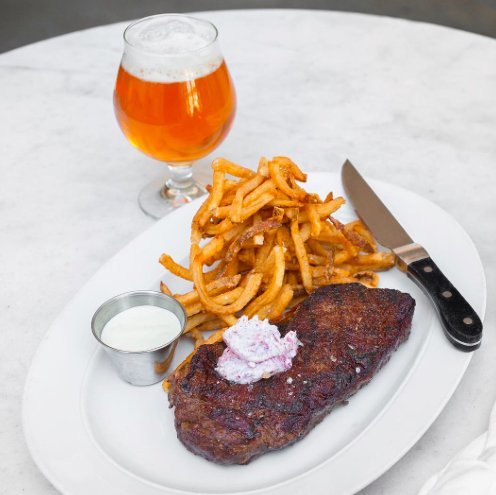 Pictured: A proper Friday night meal. End the work week on a delicious note at <a href="/Brasserie19/">Brasserie 19</a>. #ROSCHouston #HOUEats #Yum