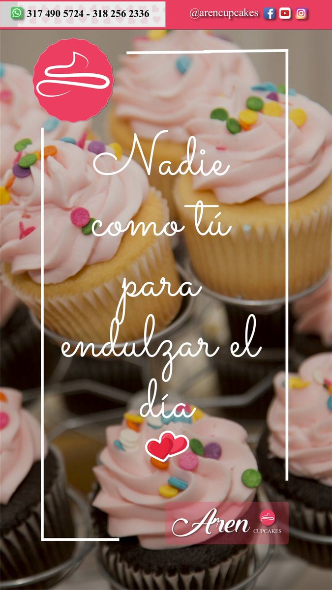 ArenCupcakes's tweet photo. #arencupcakes #FelizViernes #CupCake #dulces #CaliProgresaContigo #cumpleaños #muffin #Repost #reposteria #amor https://t.co/Dp98Pd3CQc