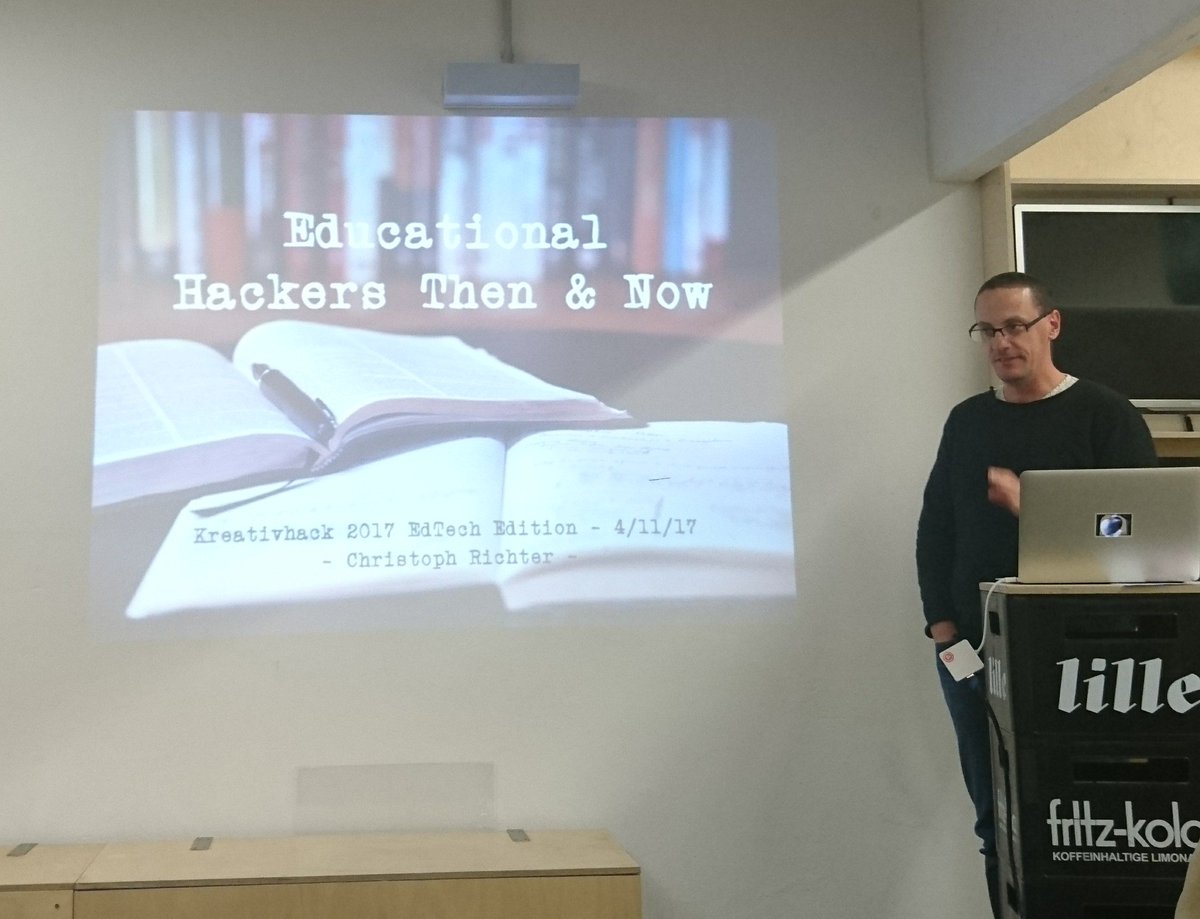 #edtech Hacker heute und damals. Spannende Keynote von: Christoph Richter (CAU, Institut für Pädagogik, Medienpädagogik/Bildungsinformatik)