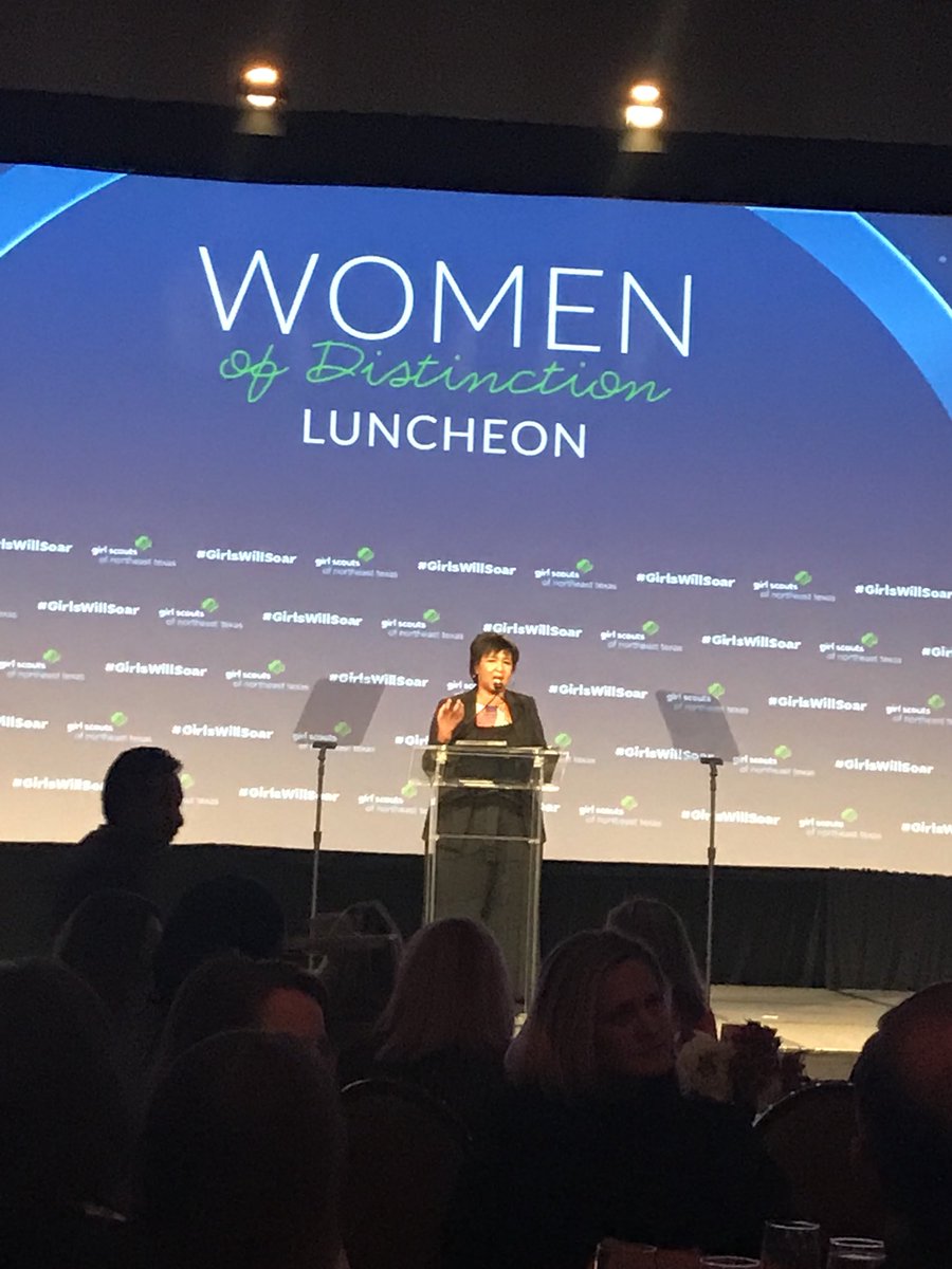 cmjsgates's tweet photo. “Don’t Doubt Dare” &amp; “Take Care of Yourself” great takeaways and advice for all girls from @maejemison #GirlsWillSoar @gsnetx https://t.co/pxOOYCMXke