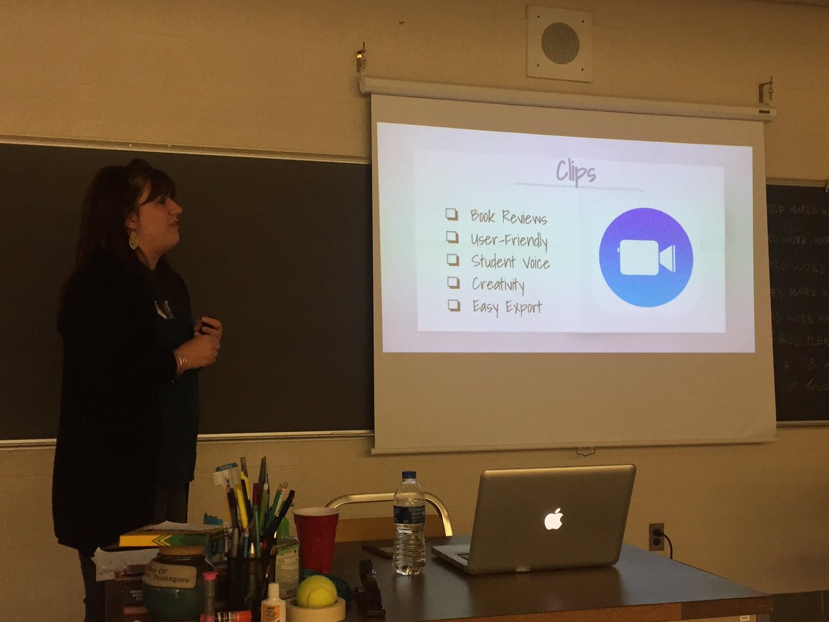 karlyb's tweet photo. #mhtt17 @MrsTLeon sharing Clips for Book Reviews https://t.co/RJKp6Yviu8