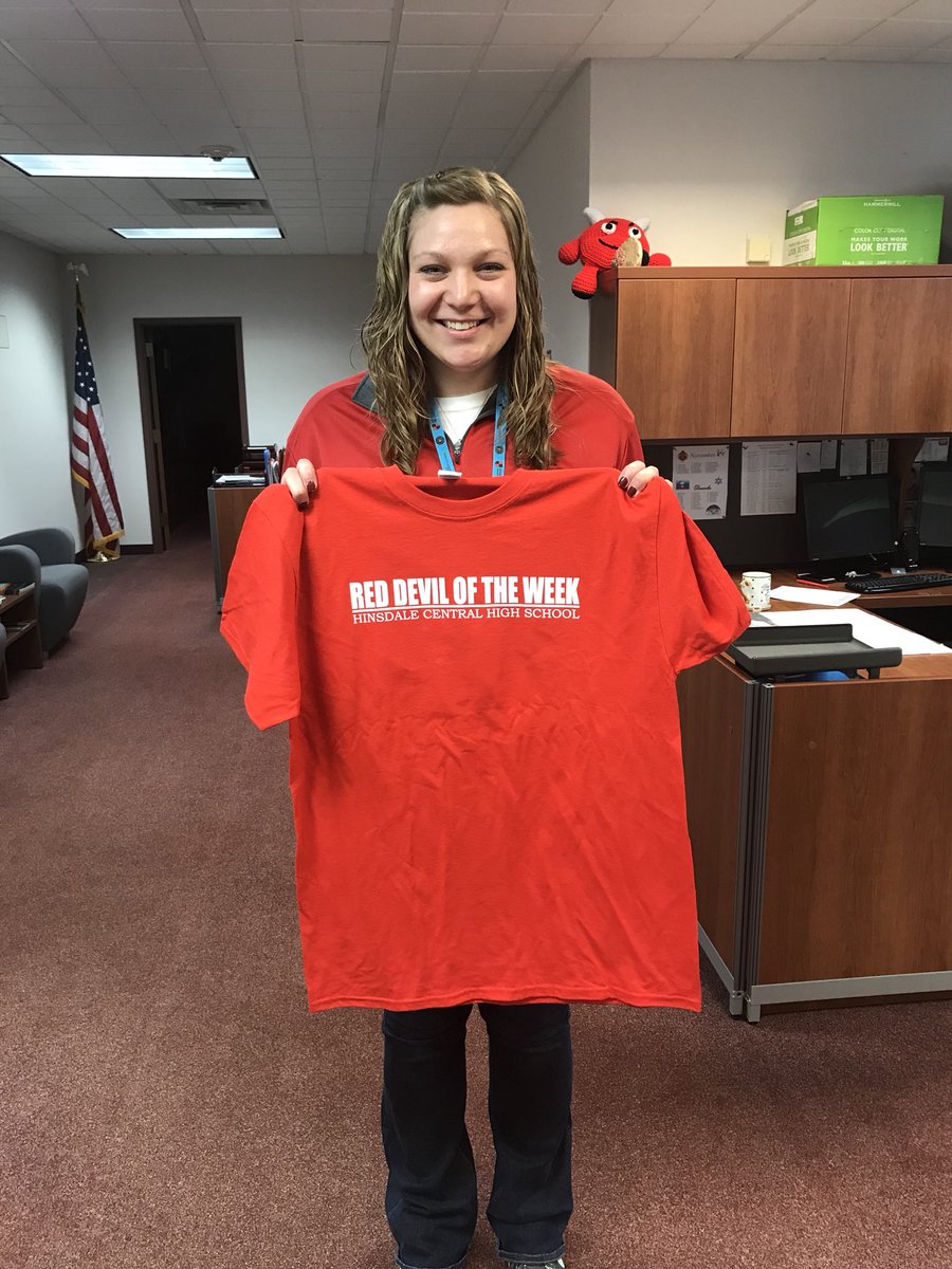 HCDevilishDeeds's tweet photo. Ms. Rogala is @ThisIsHCHS Red Devil of the week! Congrats! @HCHSActivities https://t.co/juQO9FhLMc