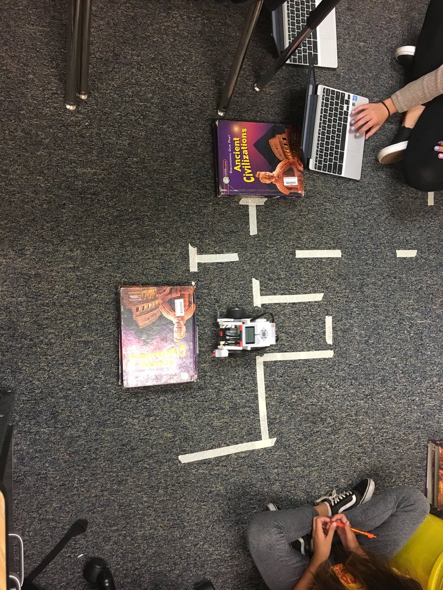 marine_view's tweet photo. Ms. Truong’s Robotics class building obstacle courses and mazes for their robots. https://t.co/2kg5z3AX5J