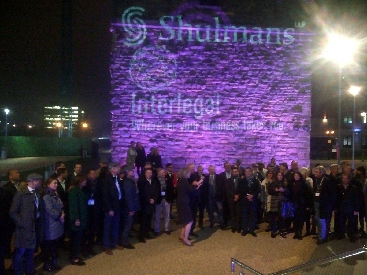 DLavin1's tweet photo. @interlegalnet photo op. Quite the group, with a matching band to boot. Thx @ShulmansLLP #Leeds2017 https://t.co/vKEm6iG5yO