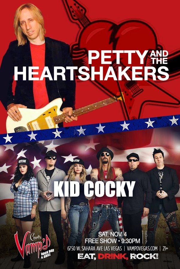 PHeartshakers's tweet photo. JOIN US in DANCE, SONG &amp; CELEBRATION of the late GREAT #TOMPETTY @VAMP'D SAT 11/4 #RockNRoll #Vegas https://t.co/GYq7TfjKho https://t.co/j2lkDt0qPu