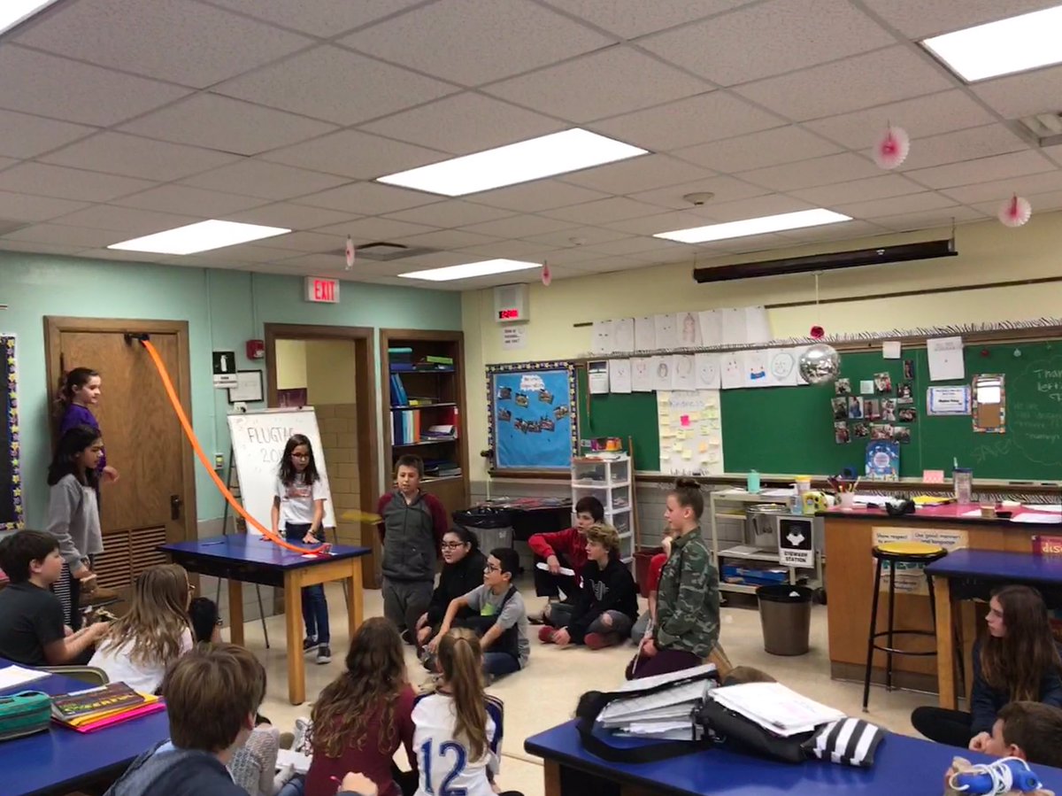 7th grade science classes presenting their final projects in the flying HotWheels design challenge! #science #engineering