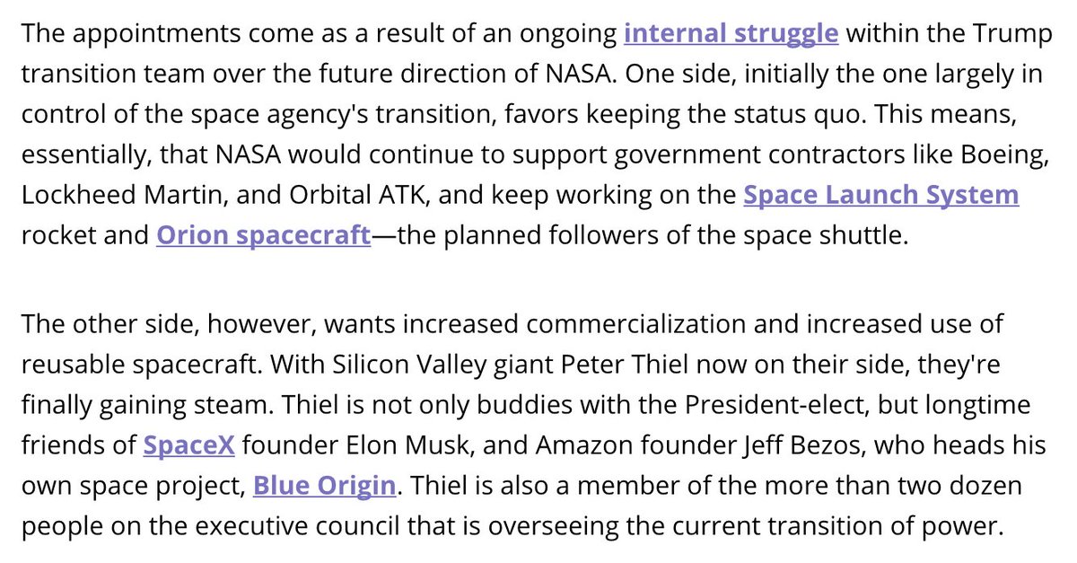 49/ Friction exists regarding the “direction” of the space council.