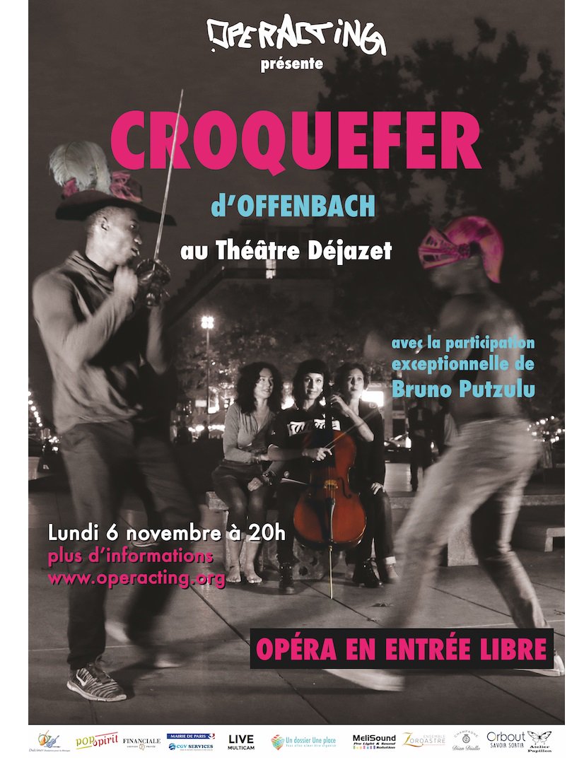 MelleBonPlan's tweet image. #BONPLAN représentation unique de l'opéra #Croquefer d'#Offenbach au Théâtre Déjazet le lundi 6/11 à 20h en entrée libre #gratuit