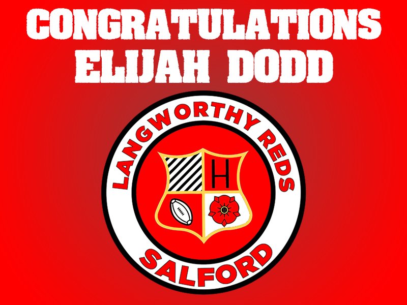 LangworthyReds's tweet photo. Congratulations to Elijah Dodd from our u13s who has been nominated for Division 2 Player of the year! 
Well deserved after a great season!
#RugbyLeague @NorthWestRL https://t.co/w1EJUSeW6n