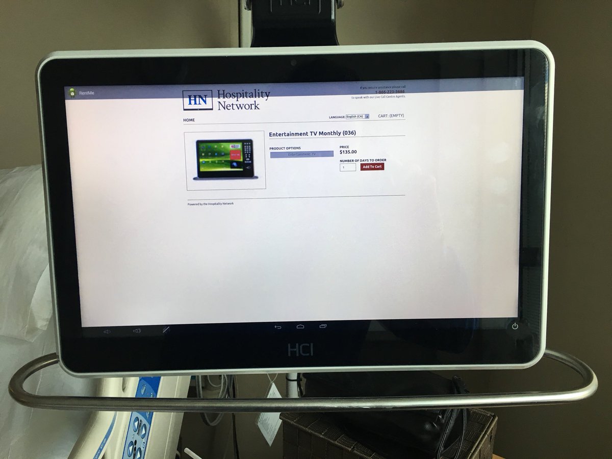 ve3dro's tweet photo. I wanted my mother to have tv in her palliative care room. The discount price is $135.00/month. no phone, no internet. https://t.co/Jt2XSJHbne
