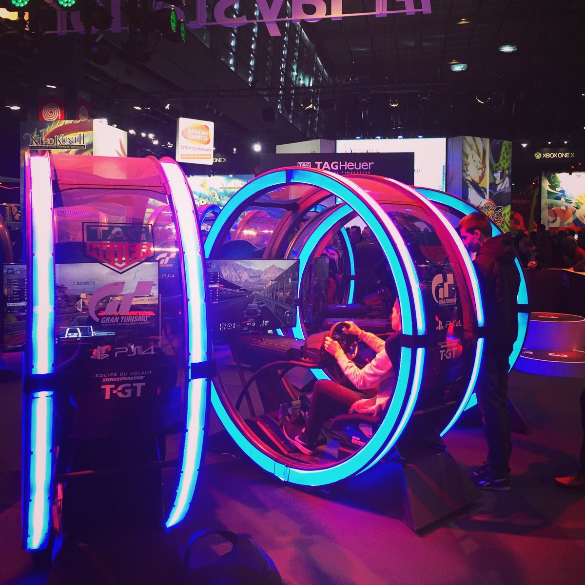 JulienFabre30's tweet photo. #grandtourismo #wrc7 #adrus #NeedforSpeed , petit pannel des 4 jeux de courses auxquels j'ai pu jouer en réalité augmentée (ou pas) 😇 #PGW https://t.co/kIXxQGLLj1