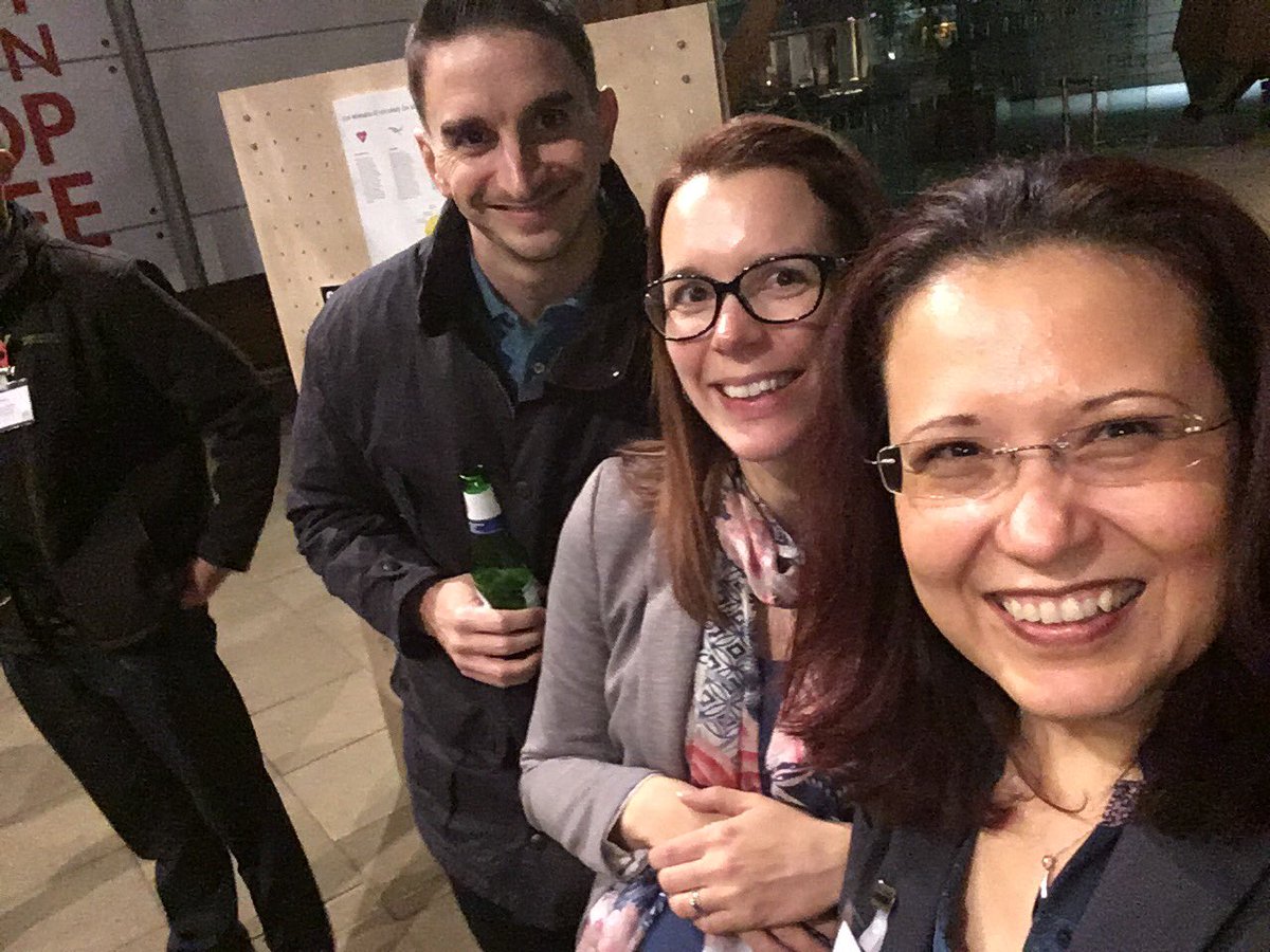 ElenaRF's tweet photo. I found two of my fave former students at the #mech100 celebrations! Sarah and Ben Vaughn! @SheffieldAlumni @SheffMechEng https://t.co/Mdqc3HkRWF
