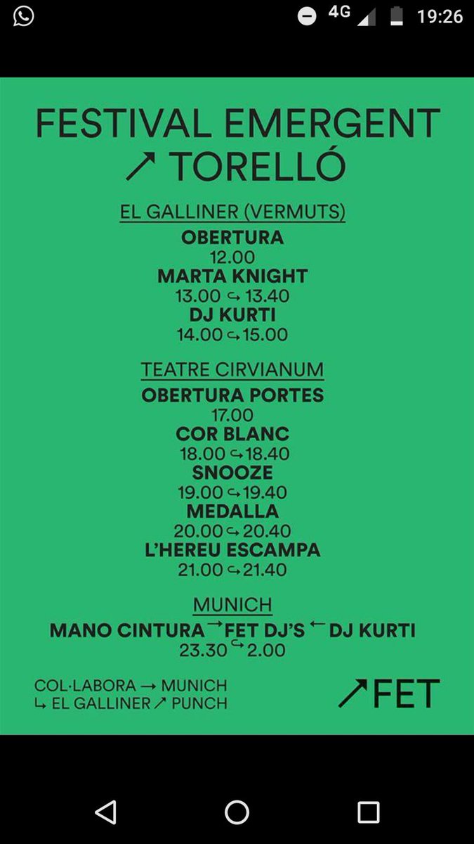 SnoozeOfficial's tweet photo. Us veiem demà a #torelló pel festival FET! https://t.co/WTyYySD5oa