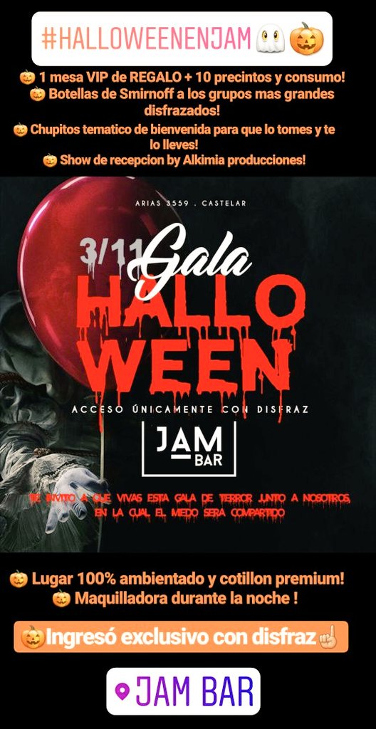 JambarOk's tweet photo. #HoySi #3N #Halloween #Jam https://t.co/oyuVc8Ek5A