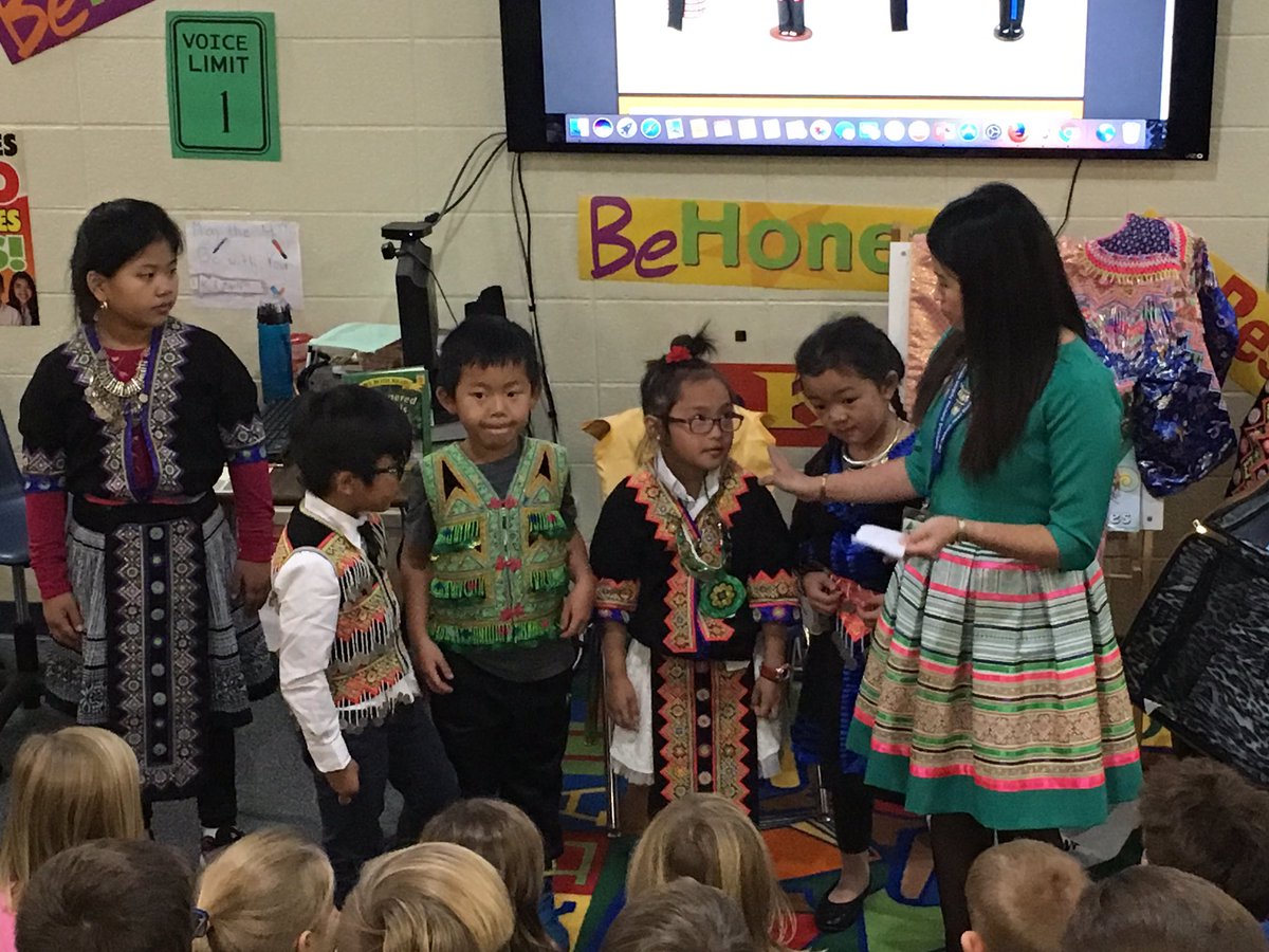 LechnerMj's tweet photo. Celebrating our Hmong diversity @Riverside_El @Mr_Kampmann 
#hmongnewyear EverestPride https://t.co/IvQgtbejKg
