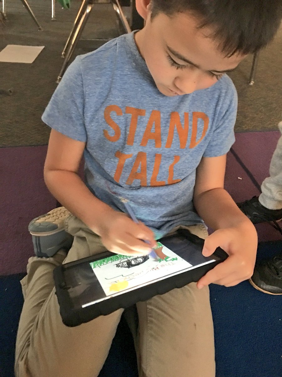 MsMacJack's tweet photo. Starting to publish our small moment stories on our iPads with Book Creator! #sillyinsecond #phesbulldogs https://t.co/6INDFHQTS5