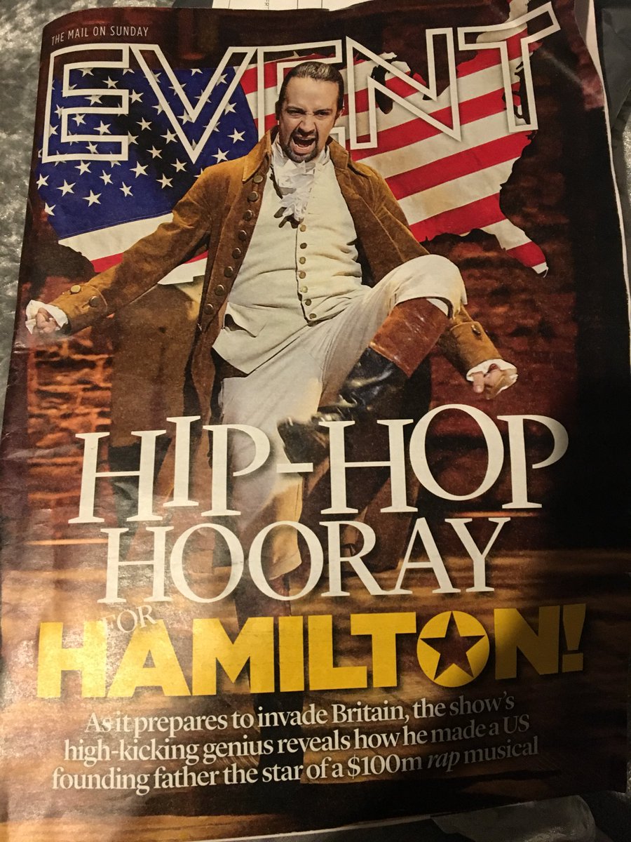 NancyConlon's tweet photo. You know you’re obsessed with Hamilton when your mums work friend picks this up for you 👌🏻😂👌🏻 @Lin_Manuel @HamiltonWestEnd #CantWaitForApril https://t.co/6Zv9c3xvsH