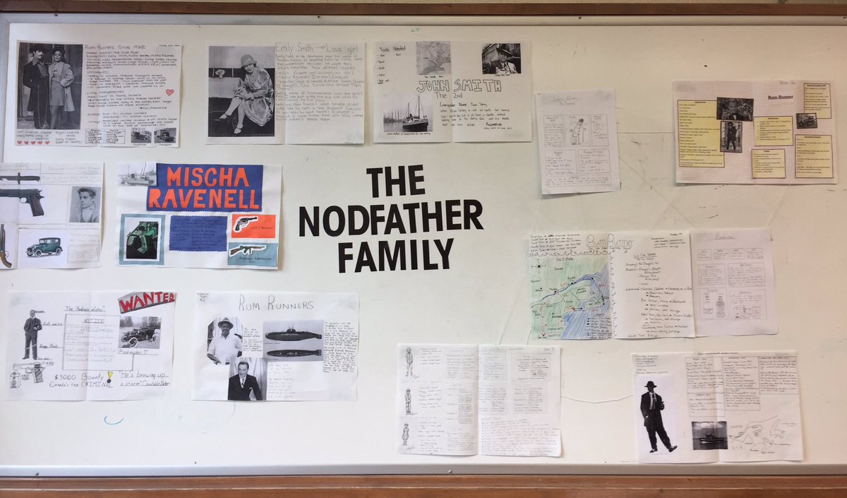 C_NODZ's tweet photo. The Nodfather Family lives on!! #CHC2D #CanadianHistory #RumRunning #Roaring20s #Prohibition #GamifyingLearning https://t.co/qSSotatQdr
