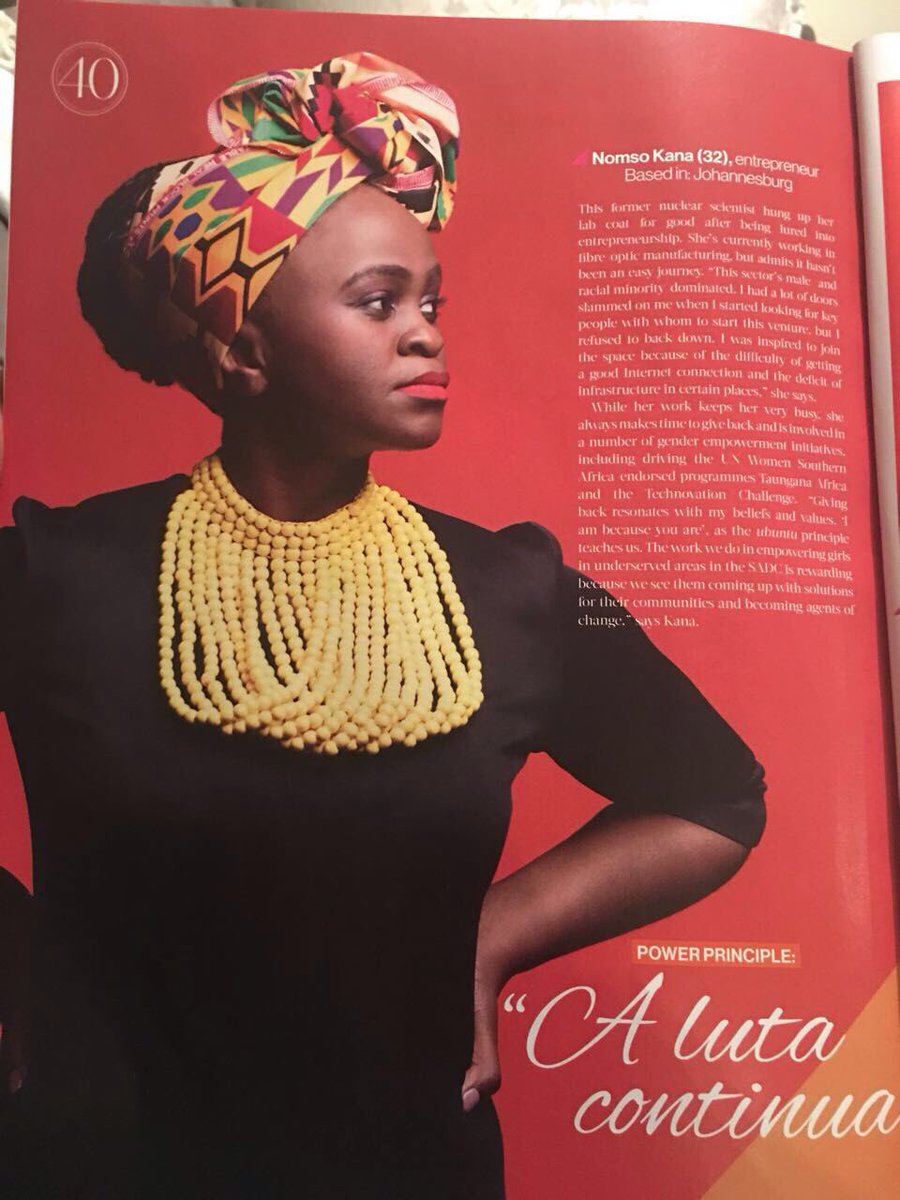 techpearlz's tweet image. Beautiful article @OnlyNomso we salute you! Power with a fiery spirit! #FierceFriday #TechpearlsChat