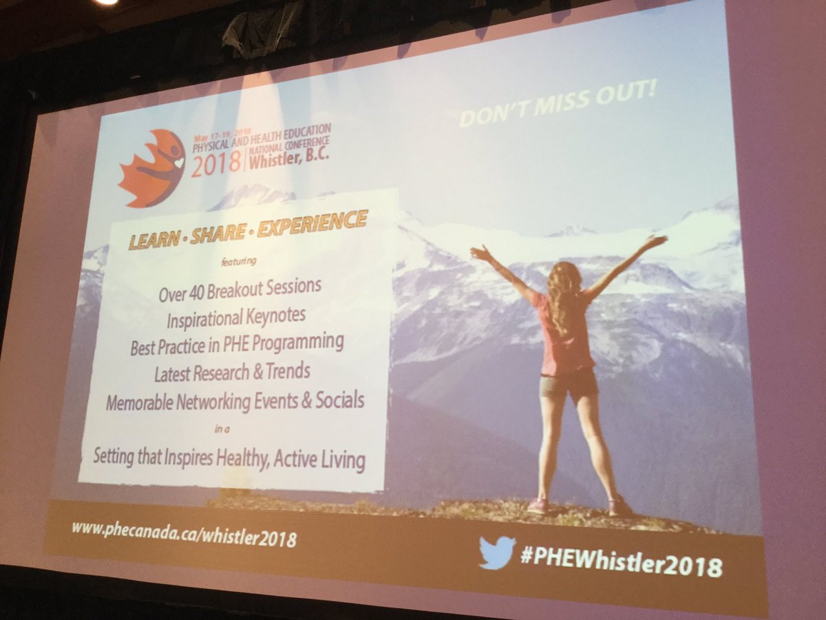 FFLCanada's tweet photo. Closing an excellent #HSCForum2017! Awesome sessions &amp; shared learning w/ @PHECanada. Can't wait for #PHEWhistler2018! Register now🙌🏻🕺🏻🏃🏾⛷🏌🏿 https://t.co/E1DZTANbMZ