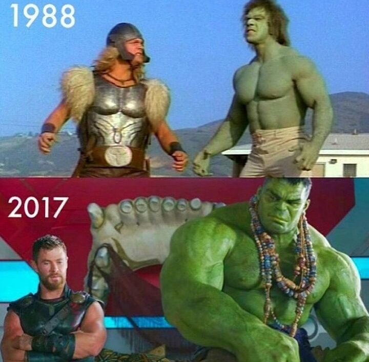 We've come a looonnngg way! 😁 #ThorRagnarok