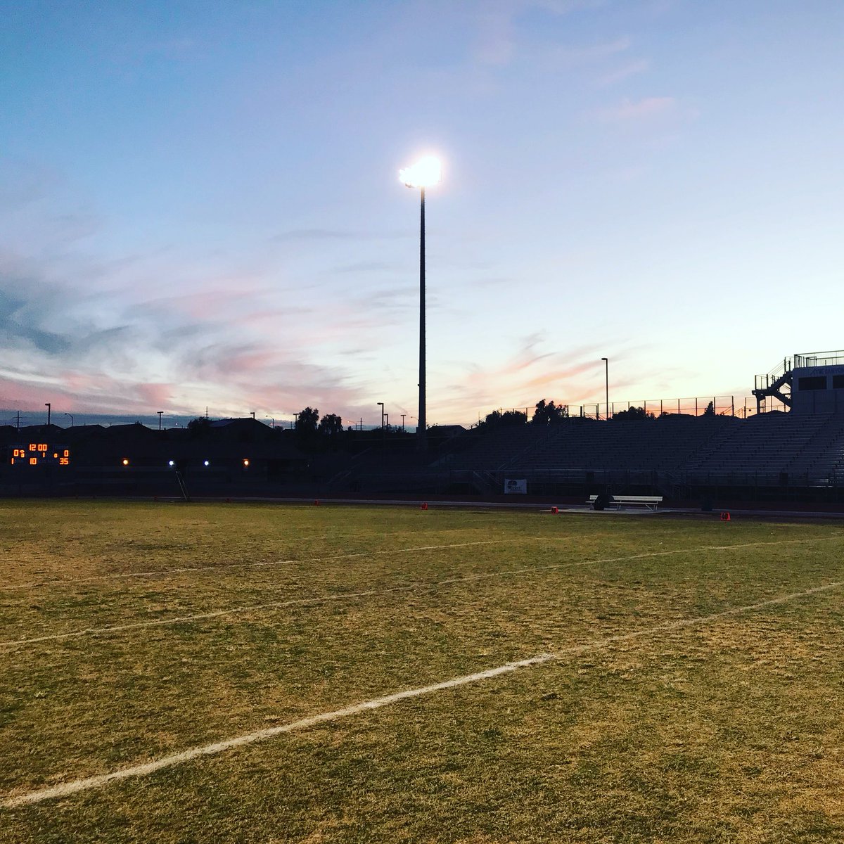 Beautiful night for some playoff football #702hsfb #howlyeah #battleborn