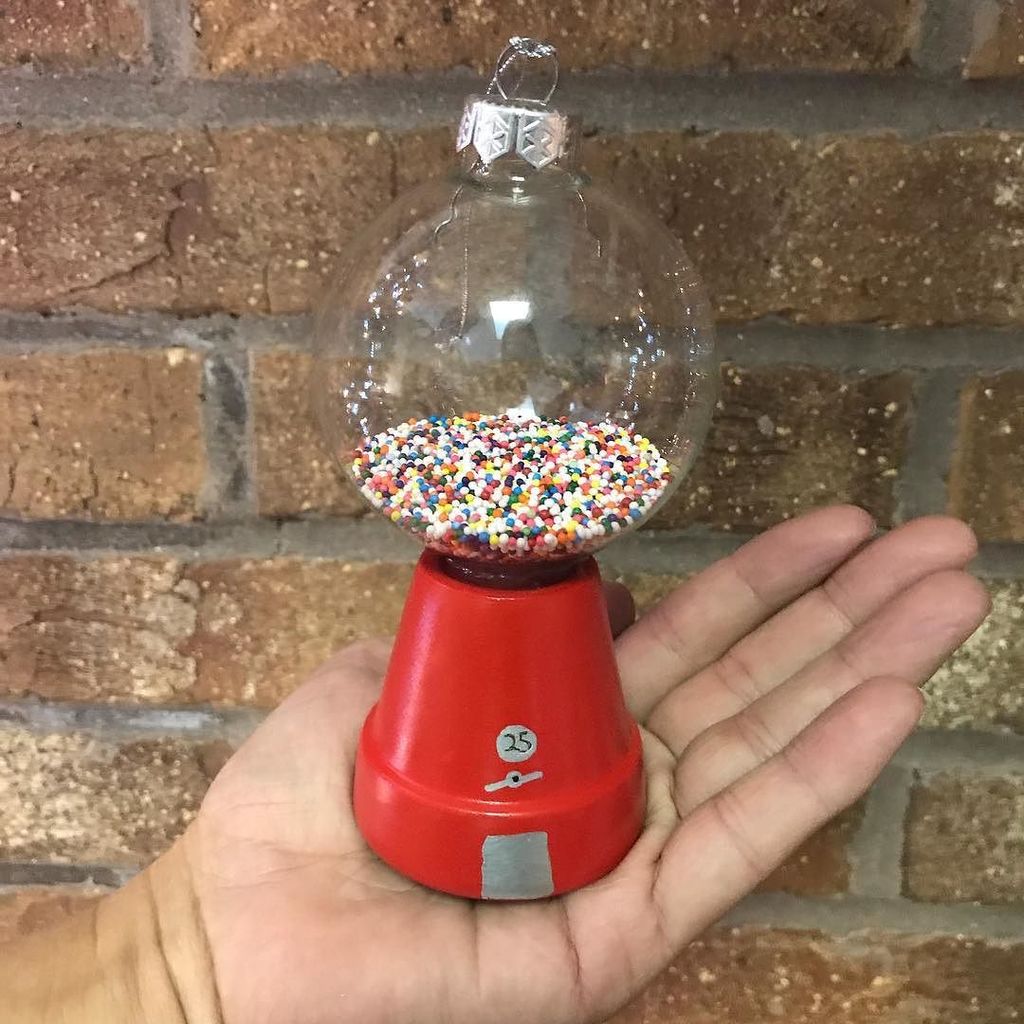 PamLarmore's tweet photo. Make a bumble gum machine Christmas ornament. Up on the blog next week with #craftlightning Looking forward to mor… https://t.co/VBdwWBHKgL https://t.co/W7lnwnajq2