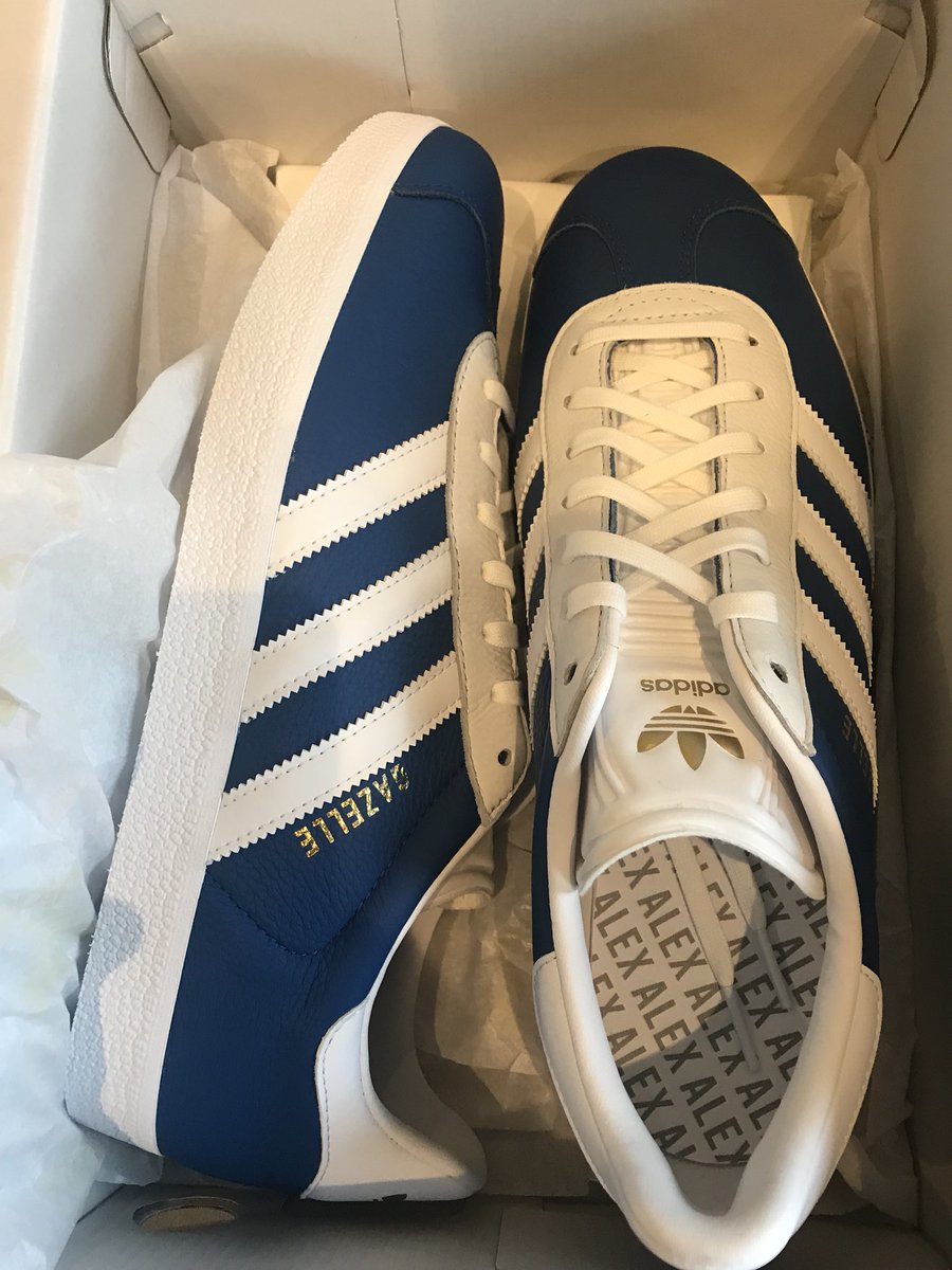 blue @adidas gazelle. The ultimate shoe 