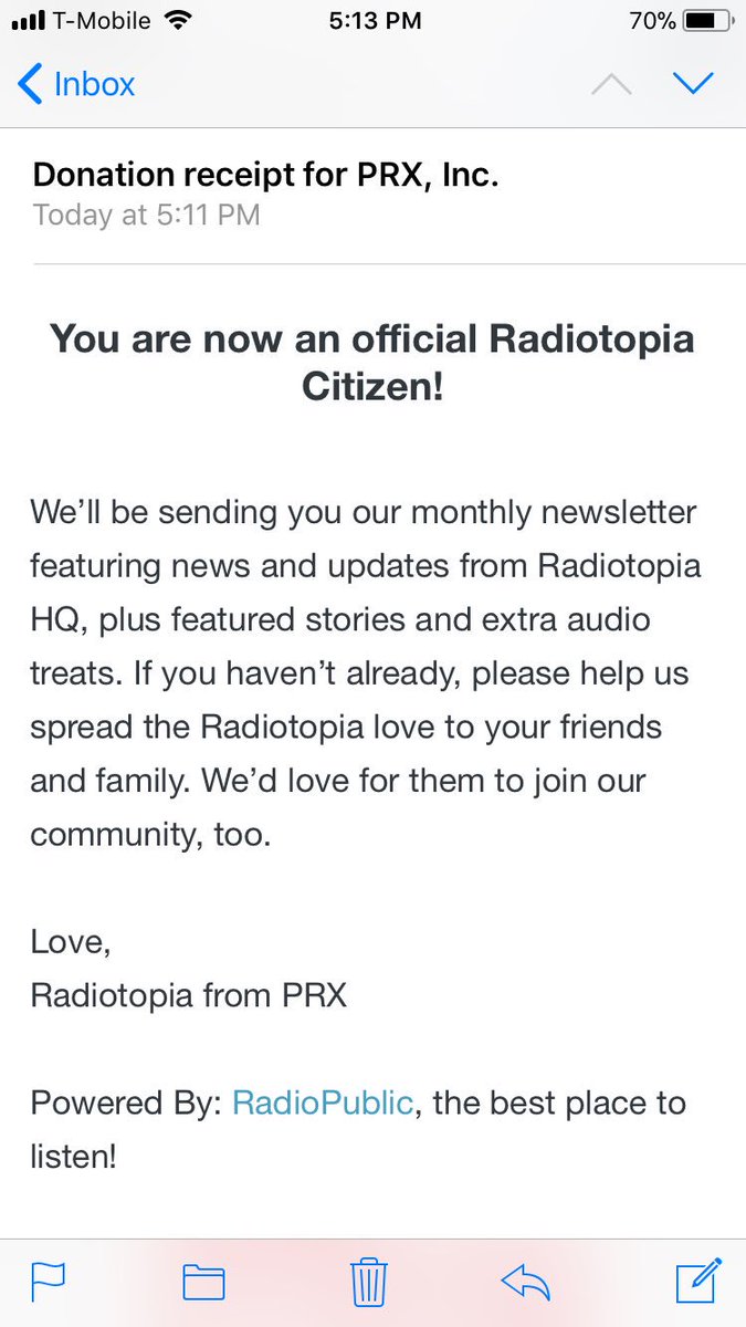 theluisfraire's tweet photo. Just got off from work. Was gonna get a beer but instead donated to @radiotopia @romanmars @WestWingWeekly 🛫#flentl #bartletsarmy https://t.co/SYAQK1QikW