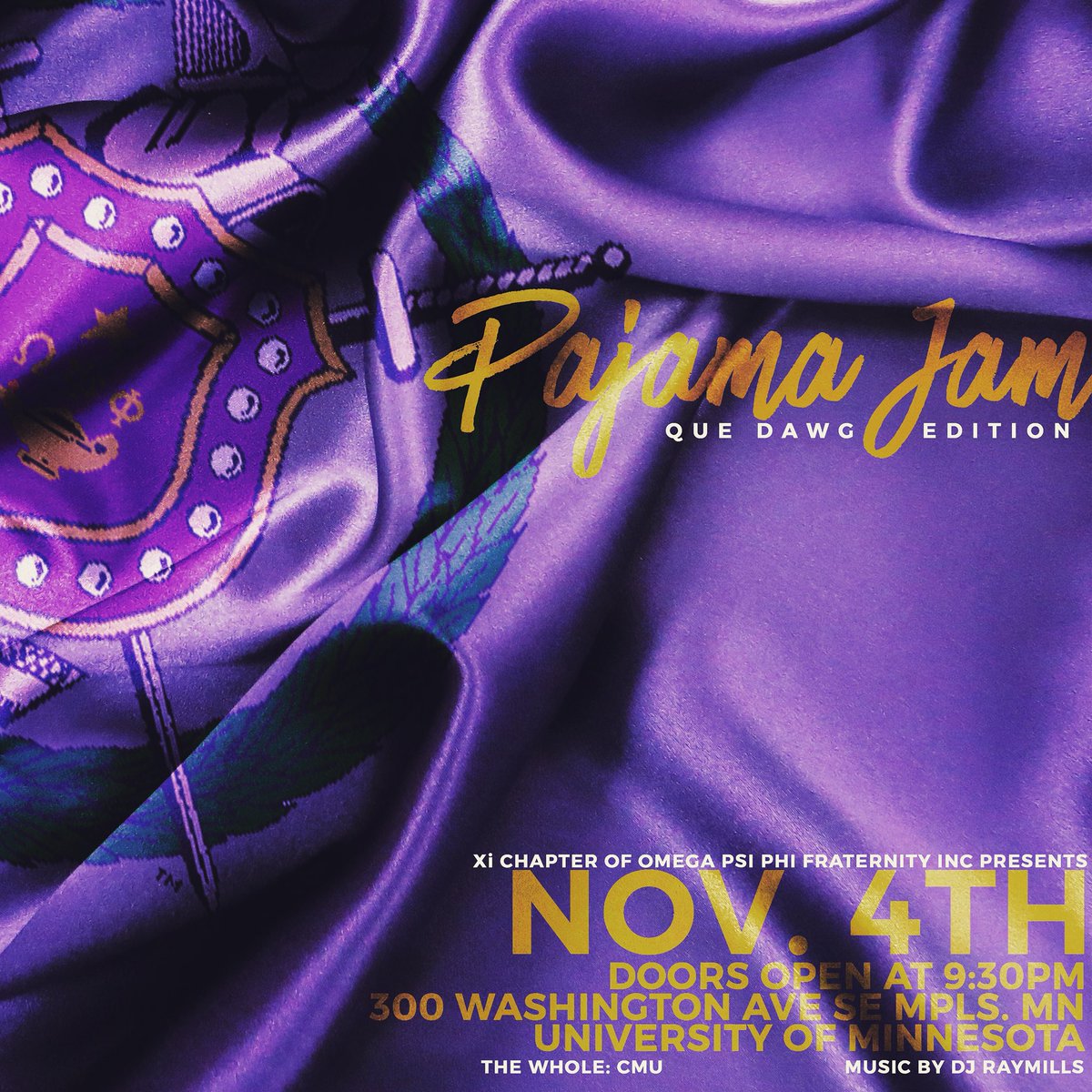 TOMORROW!! Come OWT and Party with The Xi chapter of The Omega Psi Phi Fraternity Inc! #1911 #F.I.E.T.T.S #PajamaJam  #ΩΨΦ #Xi1921
