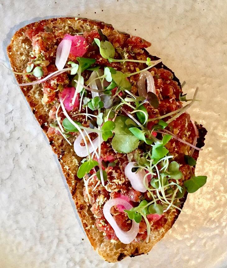 oxbow_yyc's tweet photo. Beef Tartare @oxbow_yyc - part of our new Fall/Winter Menu. Find great pairings with our 50/50 Fridays with 50 bottles of wine each < $50 https://t.co/cKfbBmbBiy