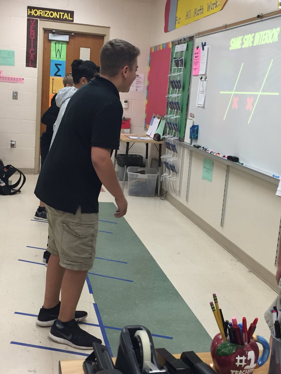 Having fun teaching angle relationships. Dance, dance transversal. Boys chose Frozen. Lol RSMSGATORS