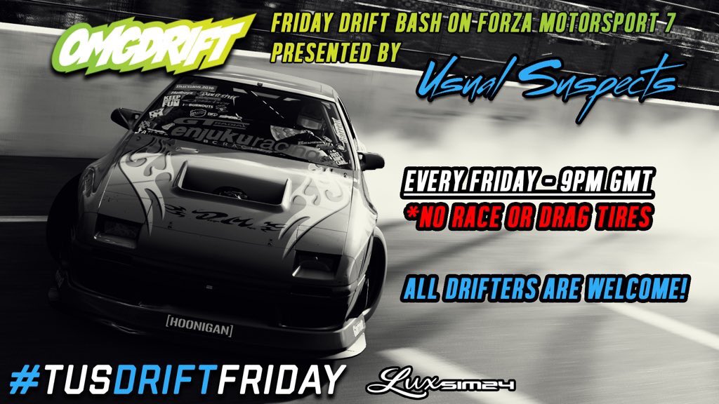 UsualSuspect_jp's tweet image. Until Forza actually works ! We will be cancelling TUS Drift Friday’s until further notice. We apologise 😪 #FixTheGame