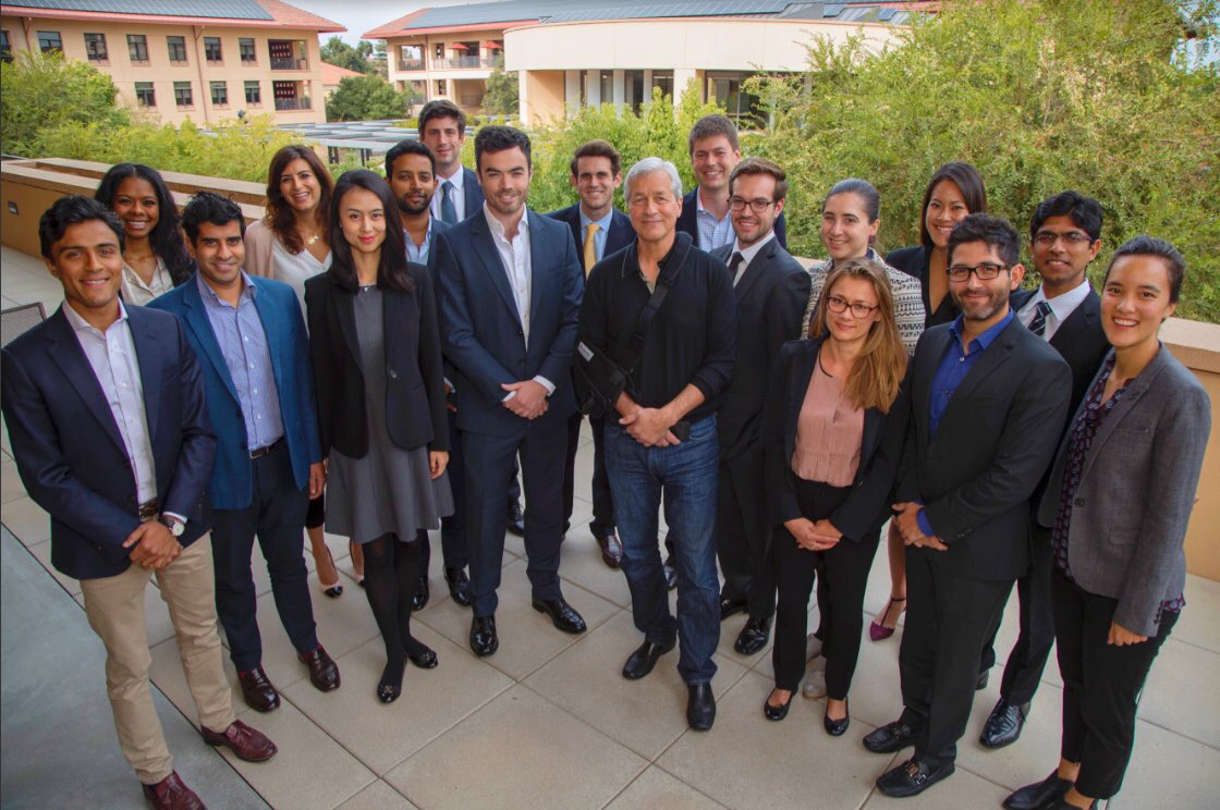 gansramki's tweet photo. An absolute privilege to discuss how to bridge the credit gap among small businesses with @Jamiedimon20 @jpmorgan @StanfordBiz. https://t.co/F3K0Z8EEbE