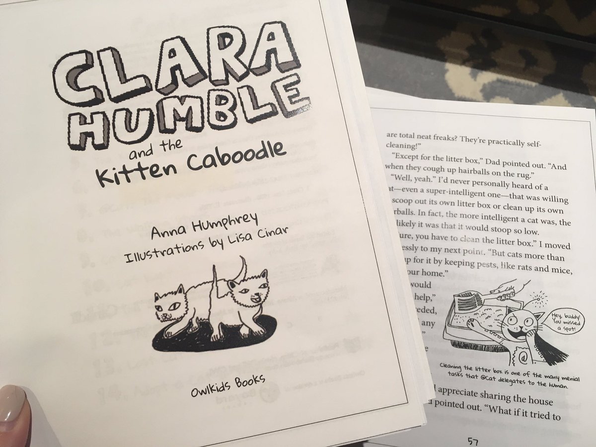 Reading the new-for-next-fall #ClaraHumble 🙌🏻 I adore Clara &amp; find these books so perfectly funny.