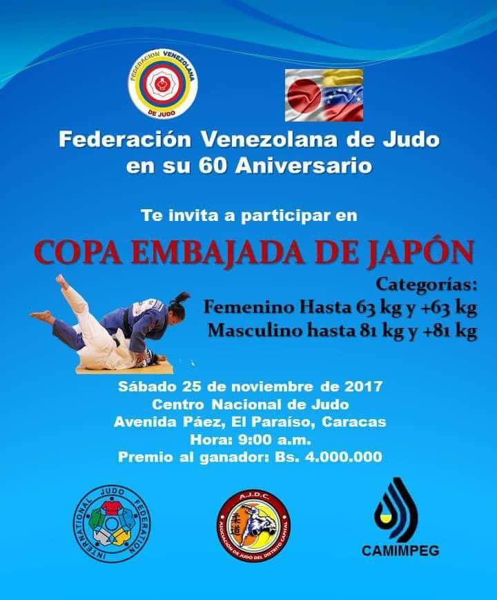 judo_dc's tweet photo. #Noticia Te invitamos a participar "Copa Embajada Japón" 🏆💪 El próximo 25/11 #JudoVen #CopaJudo  @PuntoOlimpico @OfficialCOV #notijudo https://t.co/v84UwiRqzp