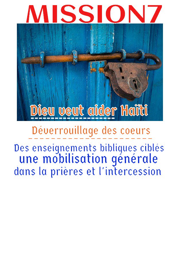 Mission7's tweet photo. Les paroles qui prédisent les «bénédictions financières» ont plus de succès, pourtant avant Dieu veux travailler les coeurs https://t.co/R2xT1dxDs6