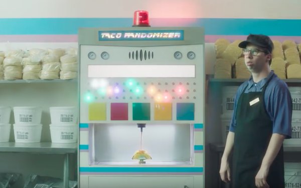 MediaPost's tweet photo. .@Hardees @CarlsJr troll #TacoBell with 'Taco Randomizer' that answers random ?s #AskRandomizer https://t.co/PmUPbiJcwX @KLmarketdaily https://t.co/VNitkyWvGK