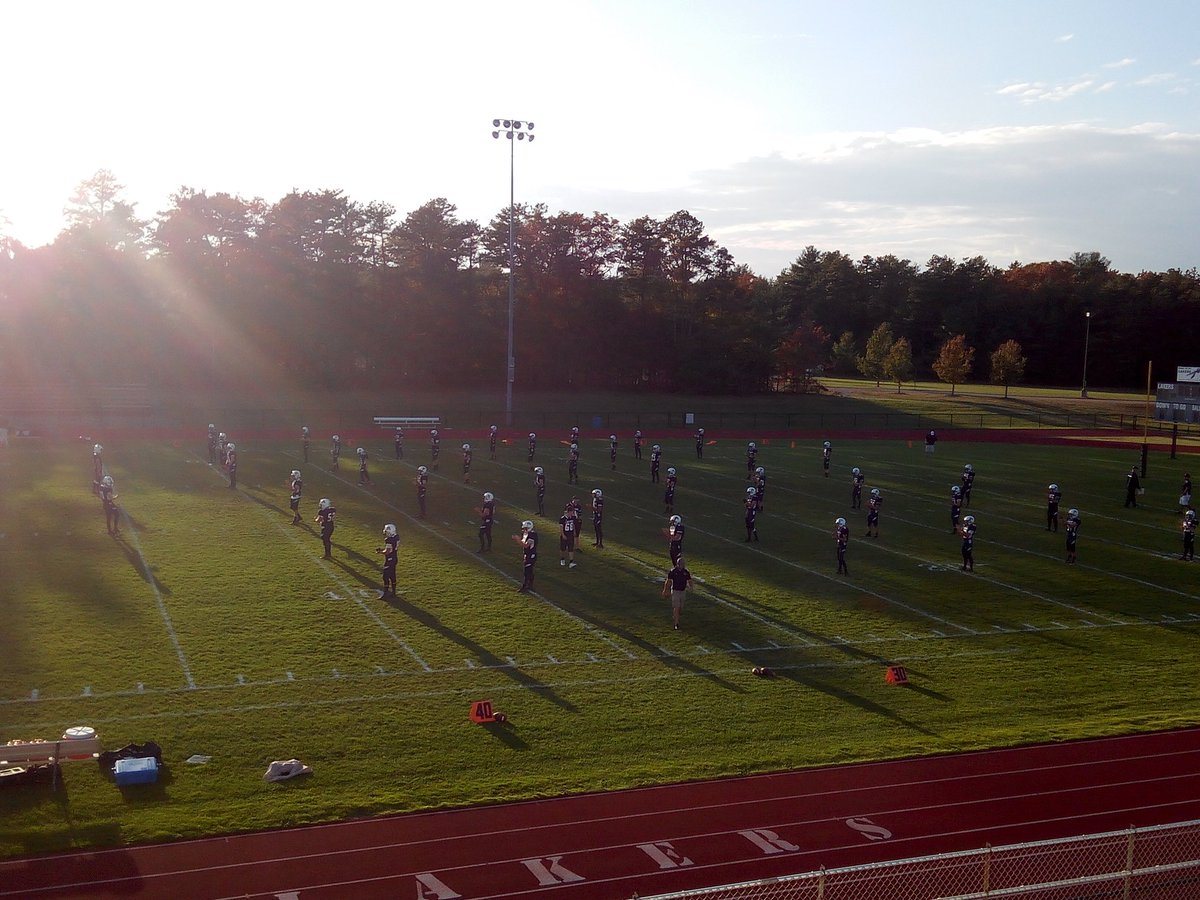 Go_ARHS_Lakers's tweet photo. Early start for #Apponequet varsity football tonight against #CaseHS. Kickoff at 5pm! https://t.co/4VOdLlC2aq