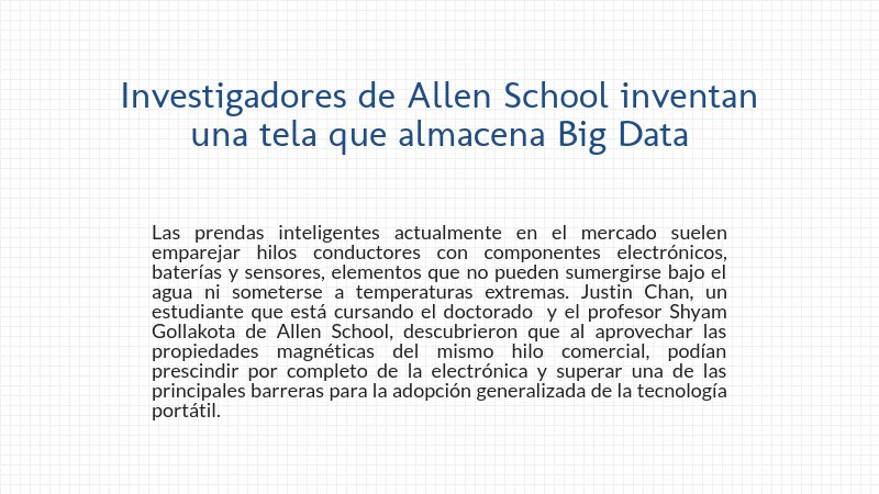 OhkaSystems's tweet photo. Investigadores de Allen School inventan una tela que almacena Big Data.
Para ver cómo funciona, da clic aquí: https://t.co/nfzDBK4eWm https://t.co/ObhJNbJ5qc