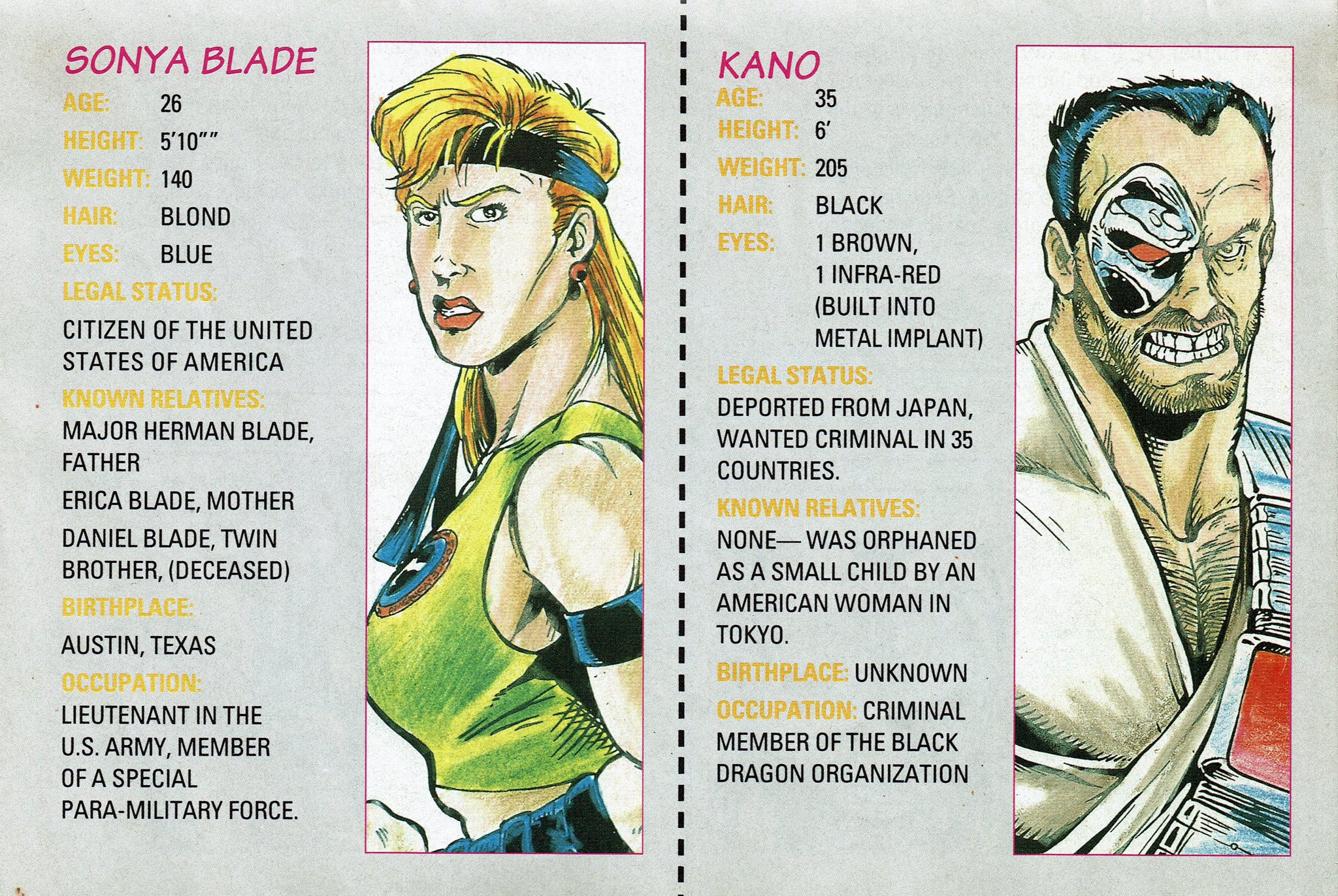 VideoGameArt&Tidbits on Twitter: "From the instruction booklet~ Mortal