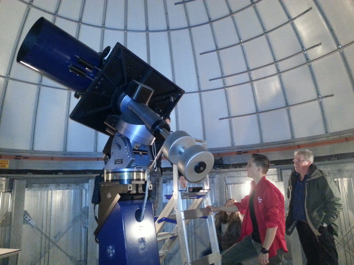 AstroRoque's tweet photo. A few pics from the visit to the optical observatory @RUastro
#RUopenday @Radboud_Uni https://t.co/YpJ9miLSOZ