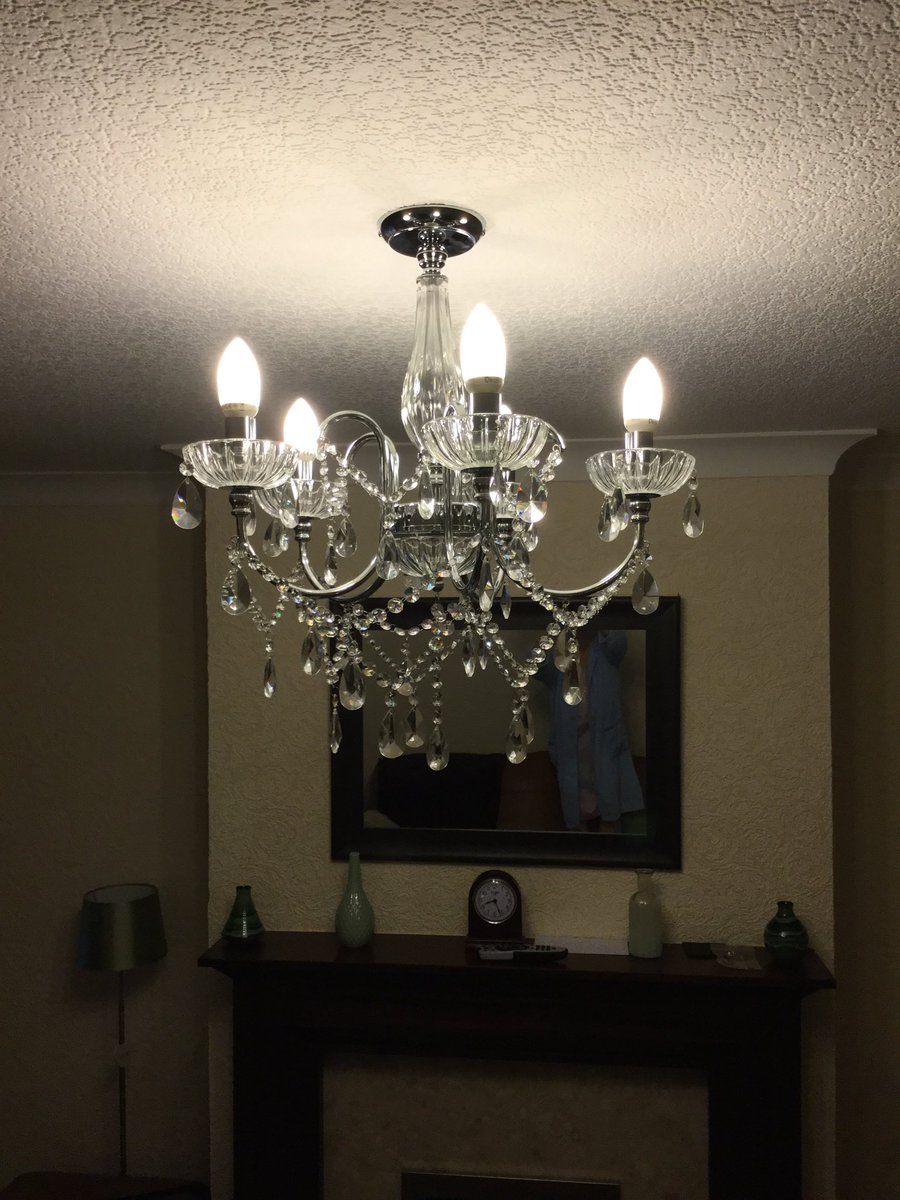 Judy3a's tweet photo. @BHSCustomerCare just fitted the Edith flush light fitting - looks fabulous.  Am really pleased with value and quality https://t.co/l4kwDwqeTE