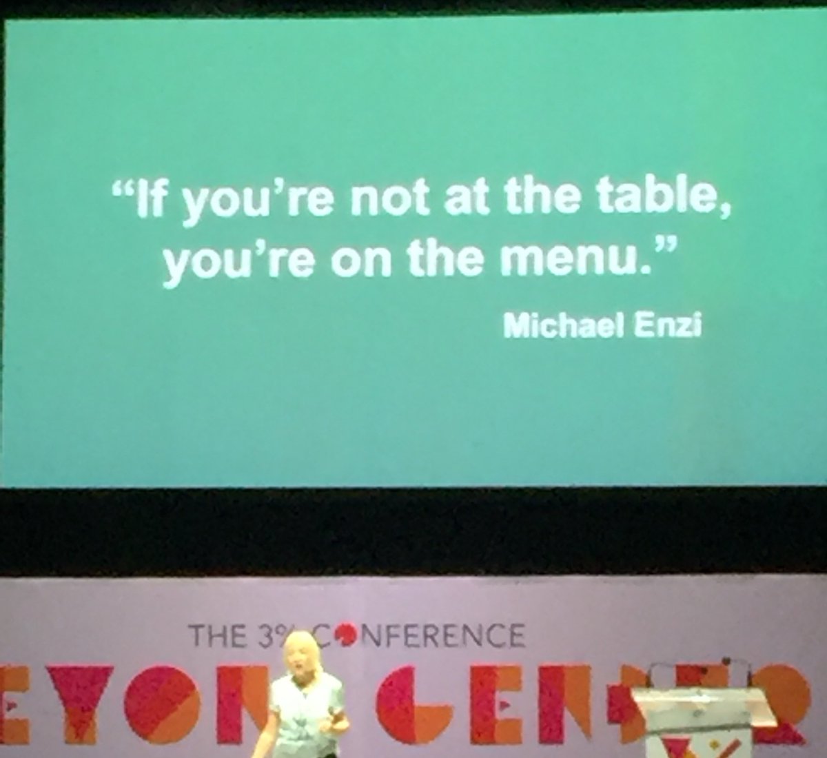 KarenRightNow's tweet photo. ๐๐ผ๐๐ผ๐๐ผ @cindygallop #3PerfectConf https://t.co/npLL90YoxW