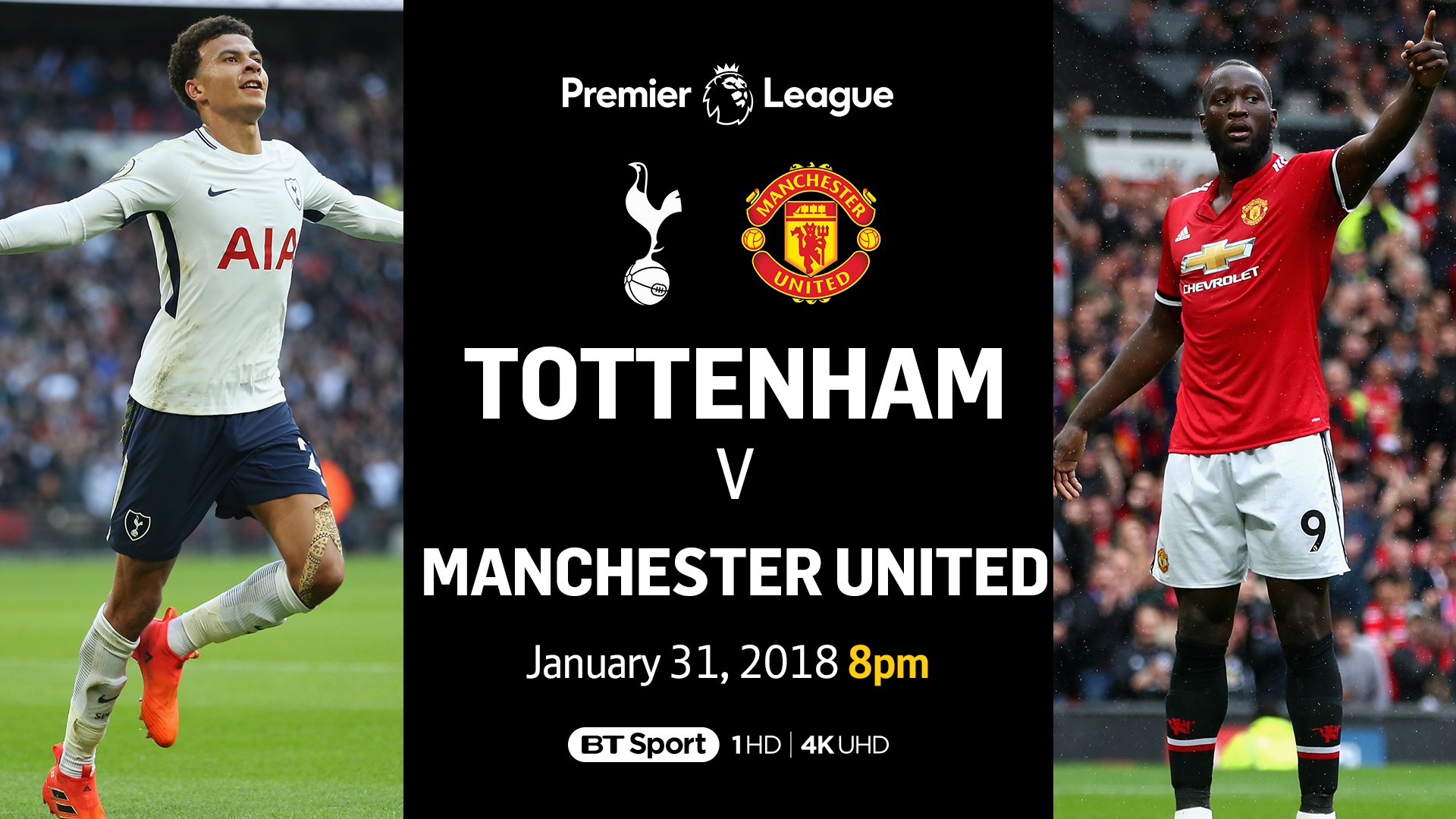 OFFICIAL Tottenham Hotspur v Manchester UnitedWednesday