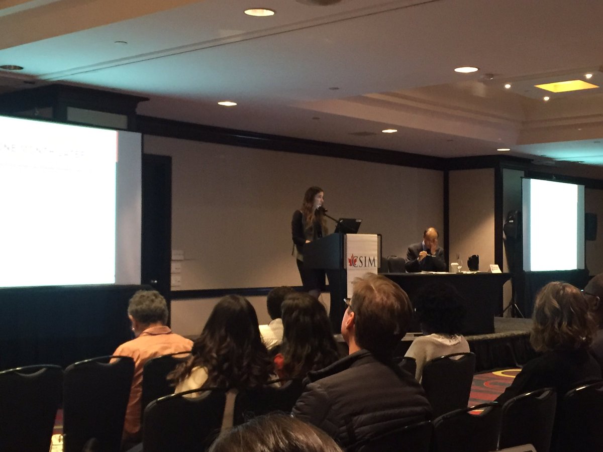 BrabantTrottier's tweet photo. Congratulations to @theNOSM Dr Michela Febbraro on excellent Ted Giles vignettes case presentation #CSIM2017 https://t.co/0vCxOMj40R