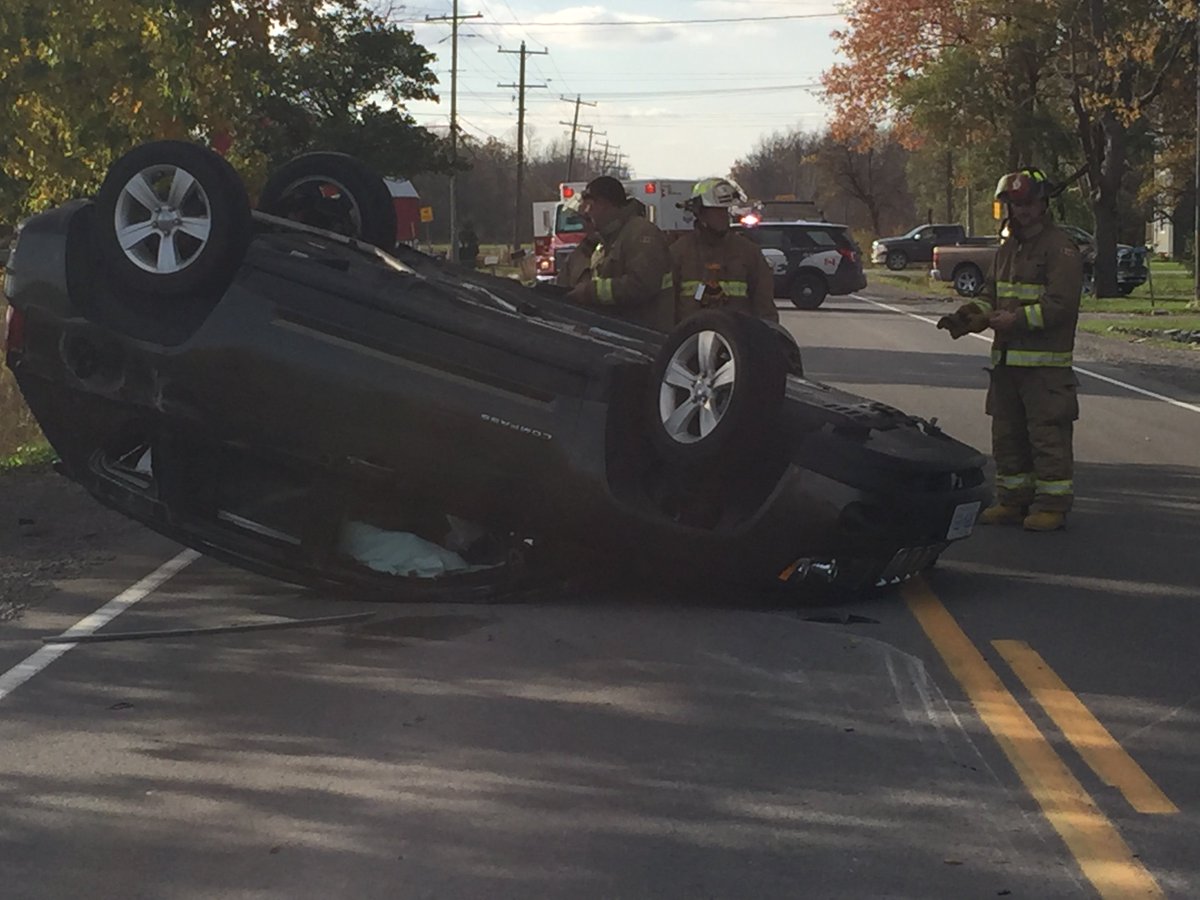 OPP_HSD's tweet photo. Collision:SUV into the rear of a parked pickup truck with trailer. Minor injuries. 
#Hwy3 at Cement Rd - Wainfleet
Driver charged-Careless https://t.co/SJZGwEerjY