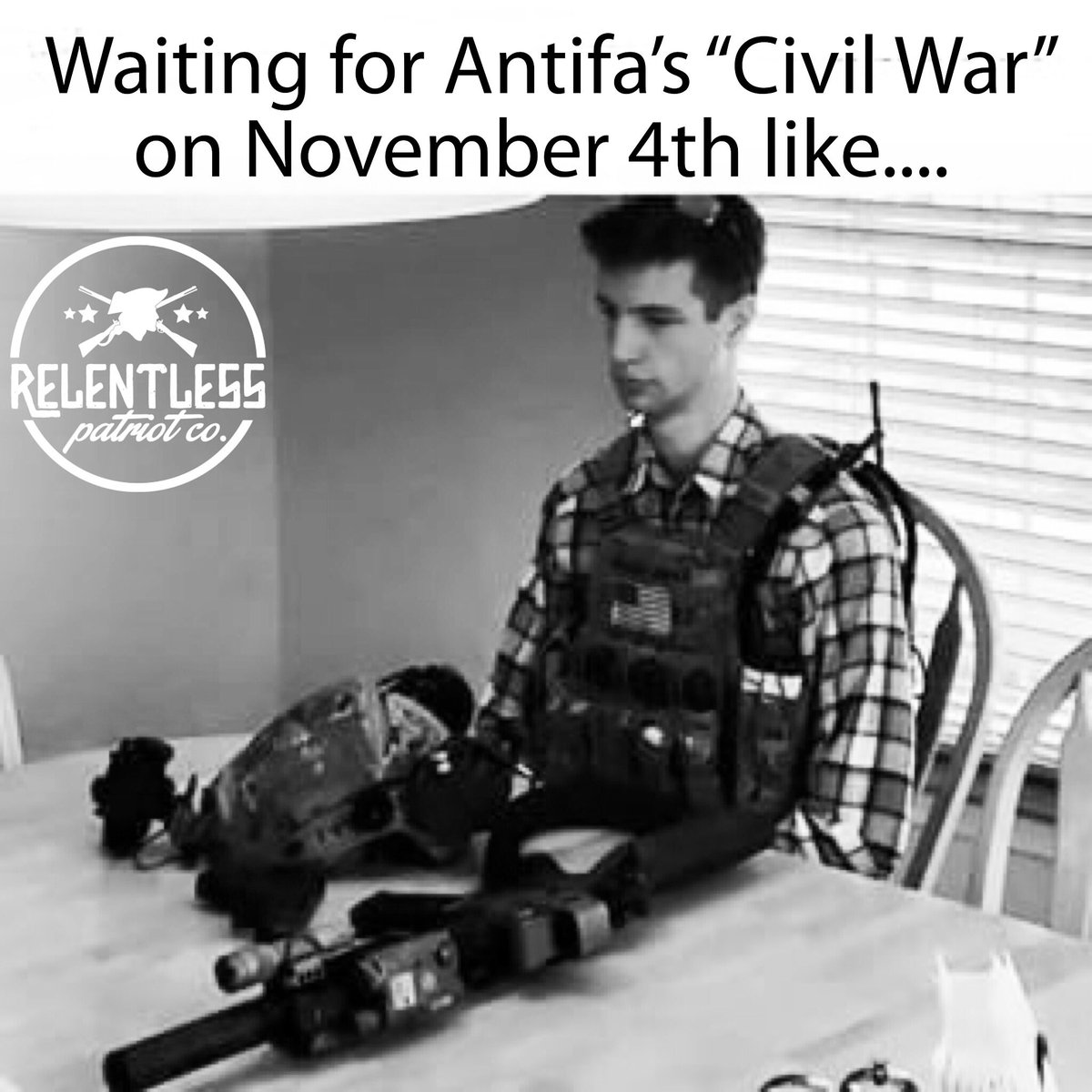 RelentlessPatCo's tweet photo. Oh happy day! #November4th #ItBegins #Nov4ItBegins #AntifaSuperSoldiers #LOL https://t.co/PXPCfUSkLj