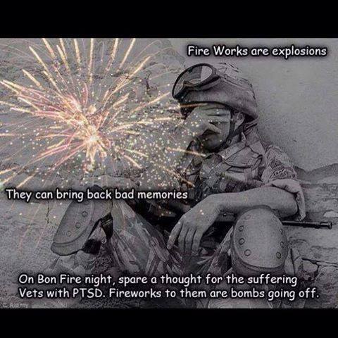 RelaxationVM's tweet photo. We hear lots about keeping our pets livestock safe, please consider veterans some have PTSD &amp; MH issues for them fireworks are NOT fun https://t.co/X4XnKIs3Aq